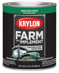 Krylon® 2023 Brush Farm & Implement, High Gloss, John Deere Green, 1 Quart Architectural Paints
