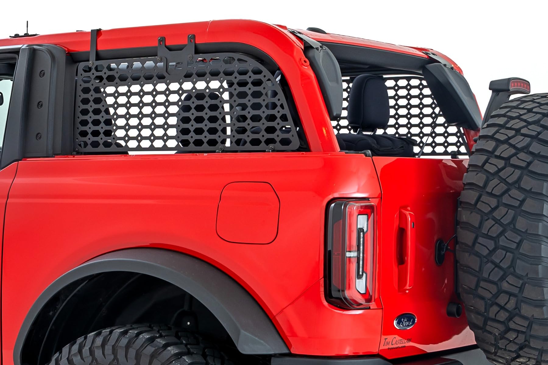 Rough Country Molle Mounting System Side Window for Ford Bronco (2021-2025) 2-Door - Durable Steel Panel for Secure Gear Storage, Easy to Install