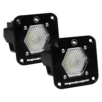 Baja Designs Flush Mount S1 Black LED Light Pod Reverse Kit (Clear) (Work/Scene Beam - Clear)