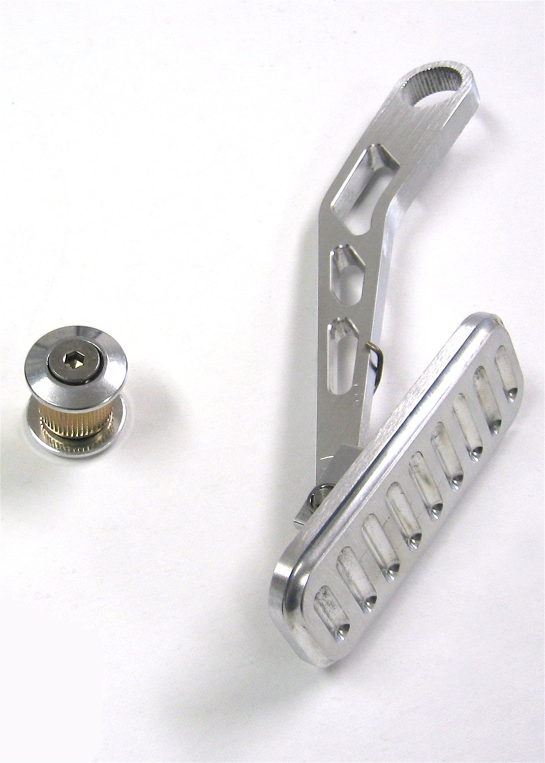 Billet Aluminum Lokar DBW-6001 Drive-By-Wire Spring-Loaded Ball-Milled Throttle Pedal
