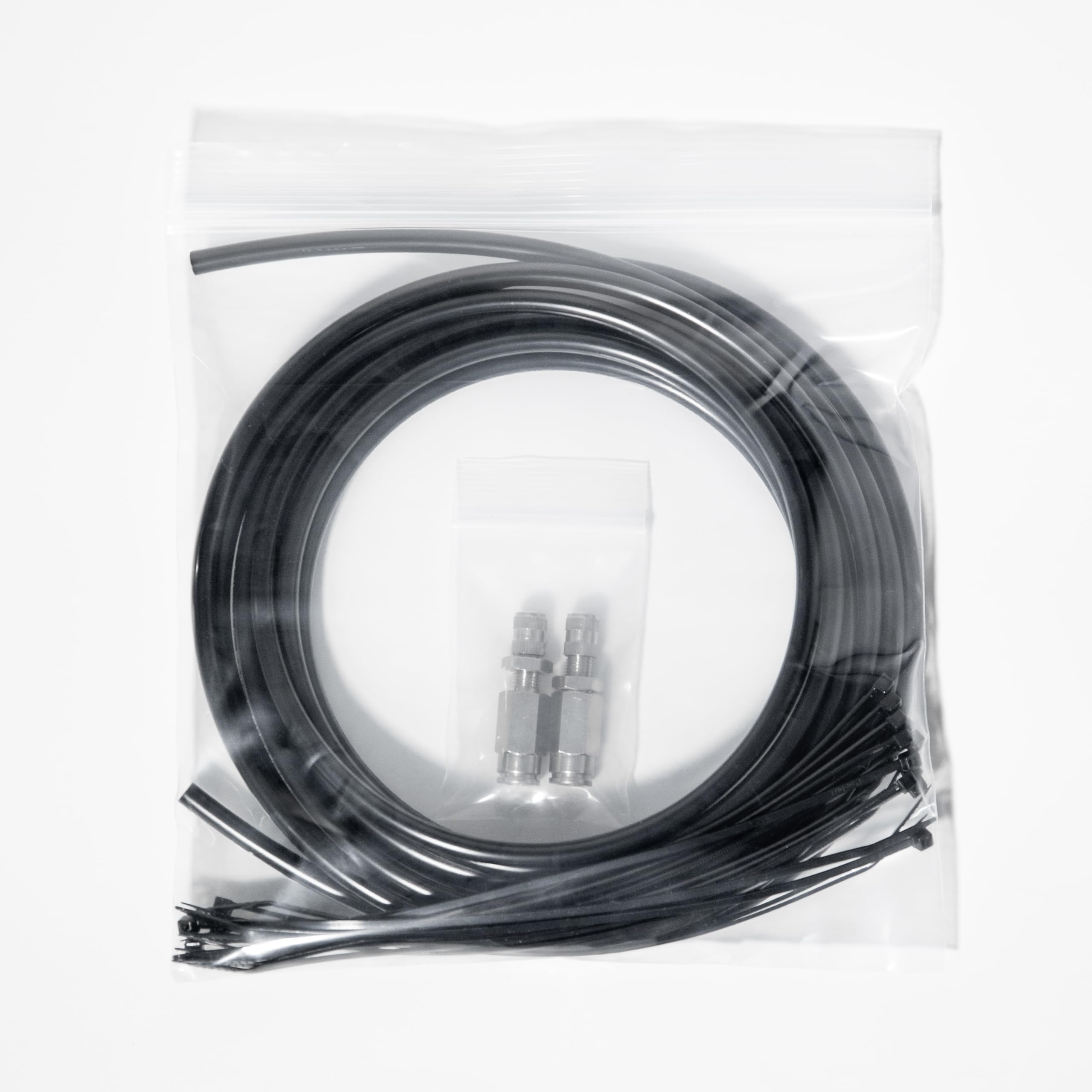 Replacement LOGIQ 88-90003 Manual Inflation Kit (16' of 1/4" Air Line, Qty 2 Schrader Inflation Valves, Qty 16 Zip Ties)