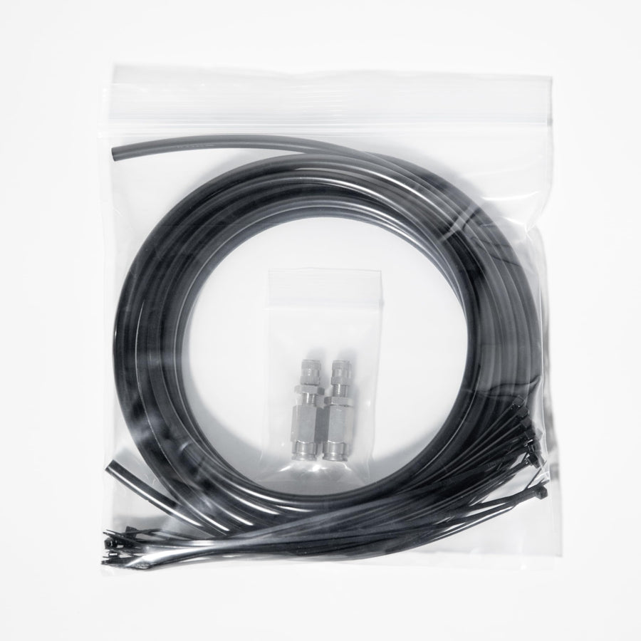 Replacement LOGIQ 88-90003 Manual Inflation Kit (16' of 1/4" Air Line, Qty 2 Schrader Inflation Valves, Qty 16 Zip Ties)