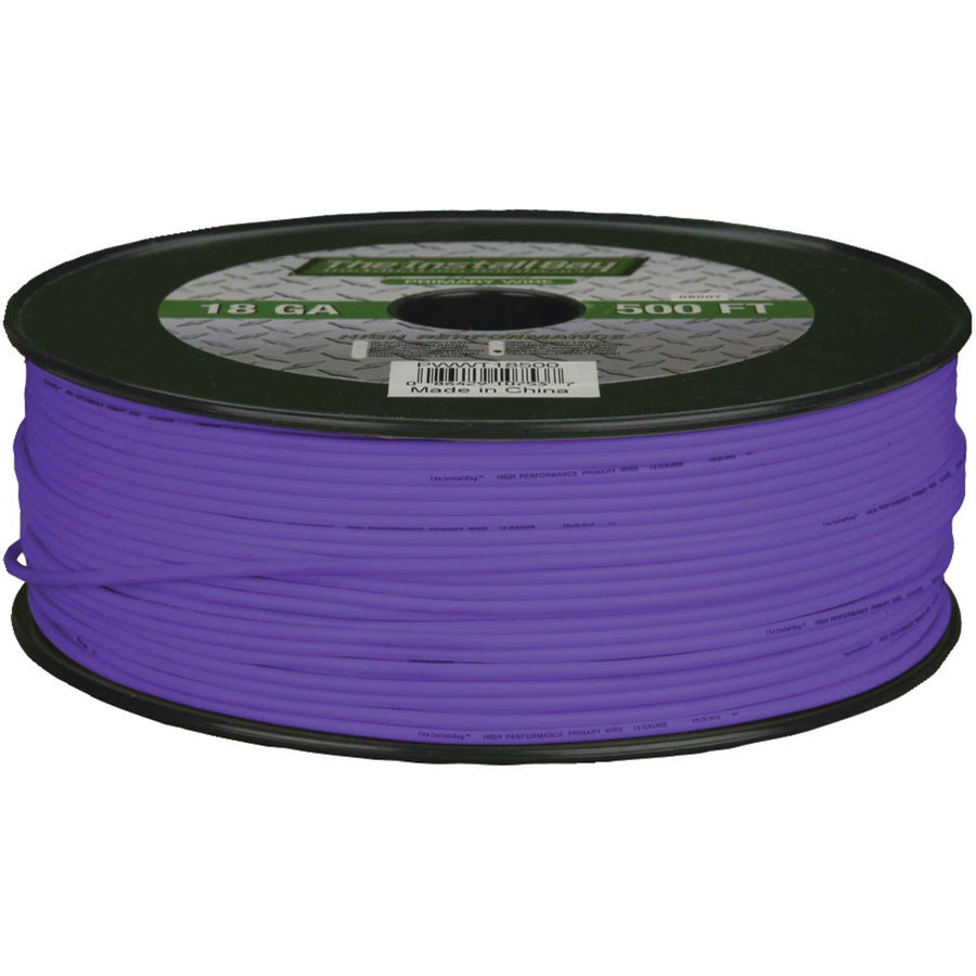 Metra Electronics PWPL18500 Install Bay Primary Wire 18 Gauge - Purple (500 Feet)