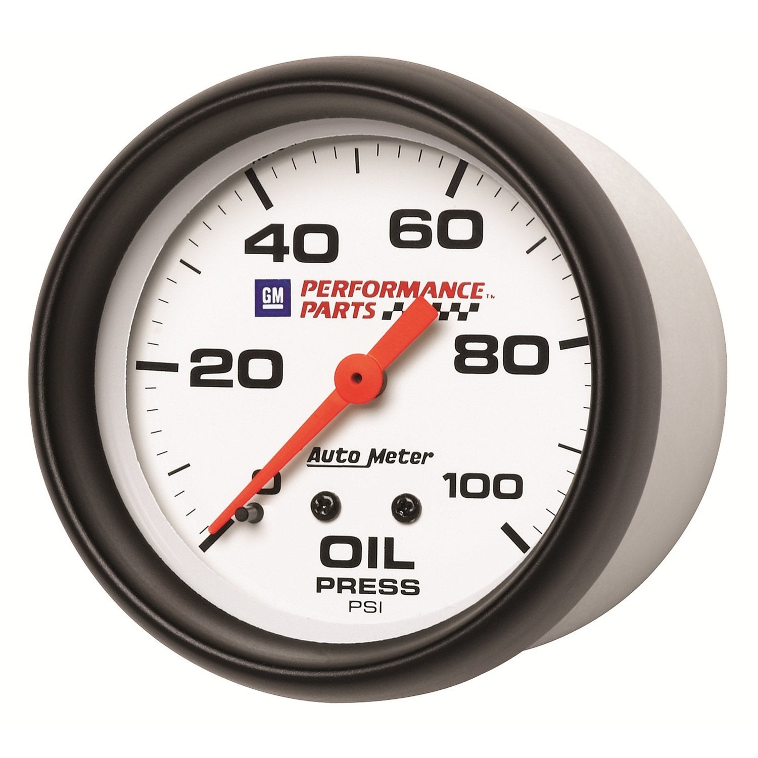 GM Performance Parts Auto Meter 5821-00407 2-5/8" 0-100 PSI Mechanical Oil Pressure Gauge