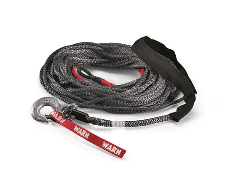 Spydura WARN 87915 Synthetic Winch Cable Rope with Swivel Hook End: 3/8" Diameter x 100' Length, 5 Ton (10,000 lb) Capacity