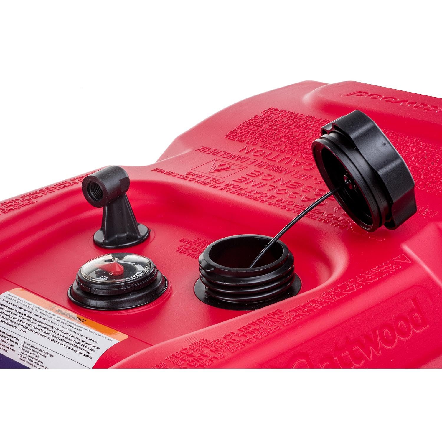 6 Gallon Attwood 8806LPG2S EPA Certified Portable Fuel Tank with Gauge