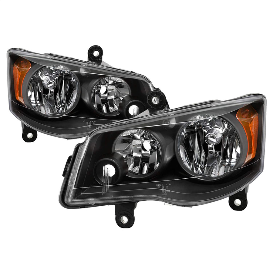 OEM Style Xtune Headlights (HD-JH-CHRTC08-AM-BK)