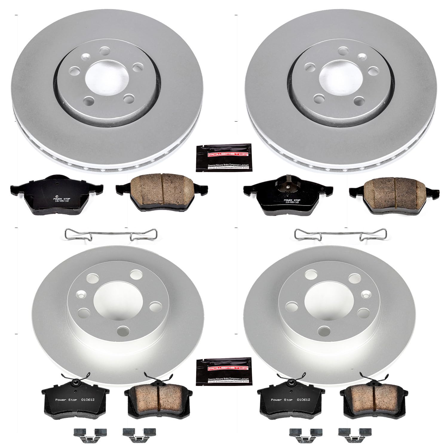 Power Stop Z23 Evolution Geomet® Coated Brake Kit Front and Rear CRK5404