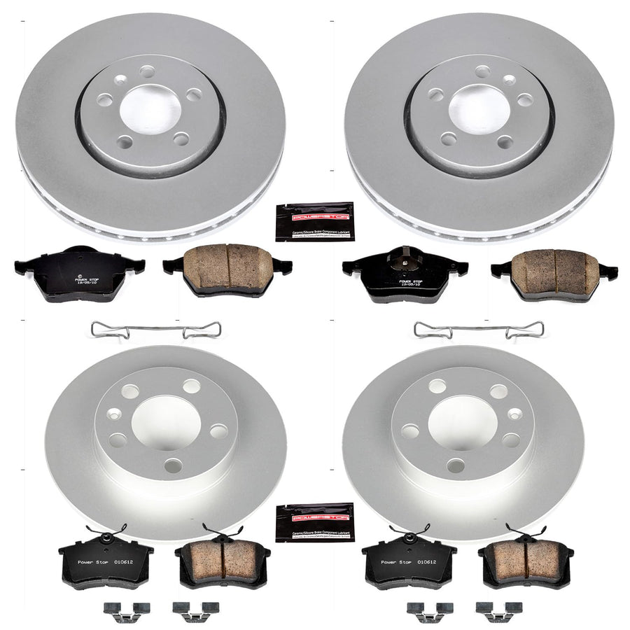 Power Stop Z23 Evolution Geomet® Coated Brake Kit Front and Rear CRK5404