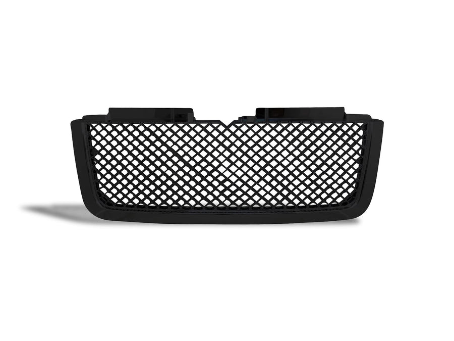 Mesh Front Hood Grille Armordillo USA 7147461 - Gloss Black Fits 2006-2009 Chevy Trailblazer