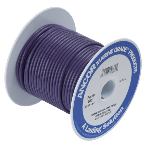 Marine Grade Ancor 104750 Electrical Primary Tinned Copper Boat Wiring (14-Gauge, Purple, 500-Feet)