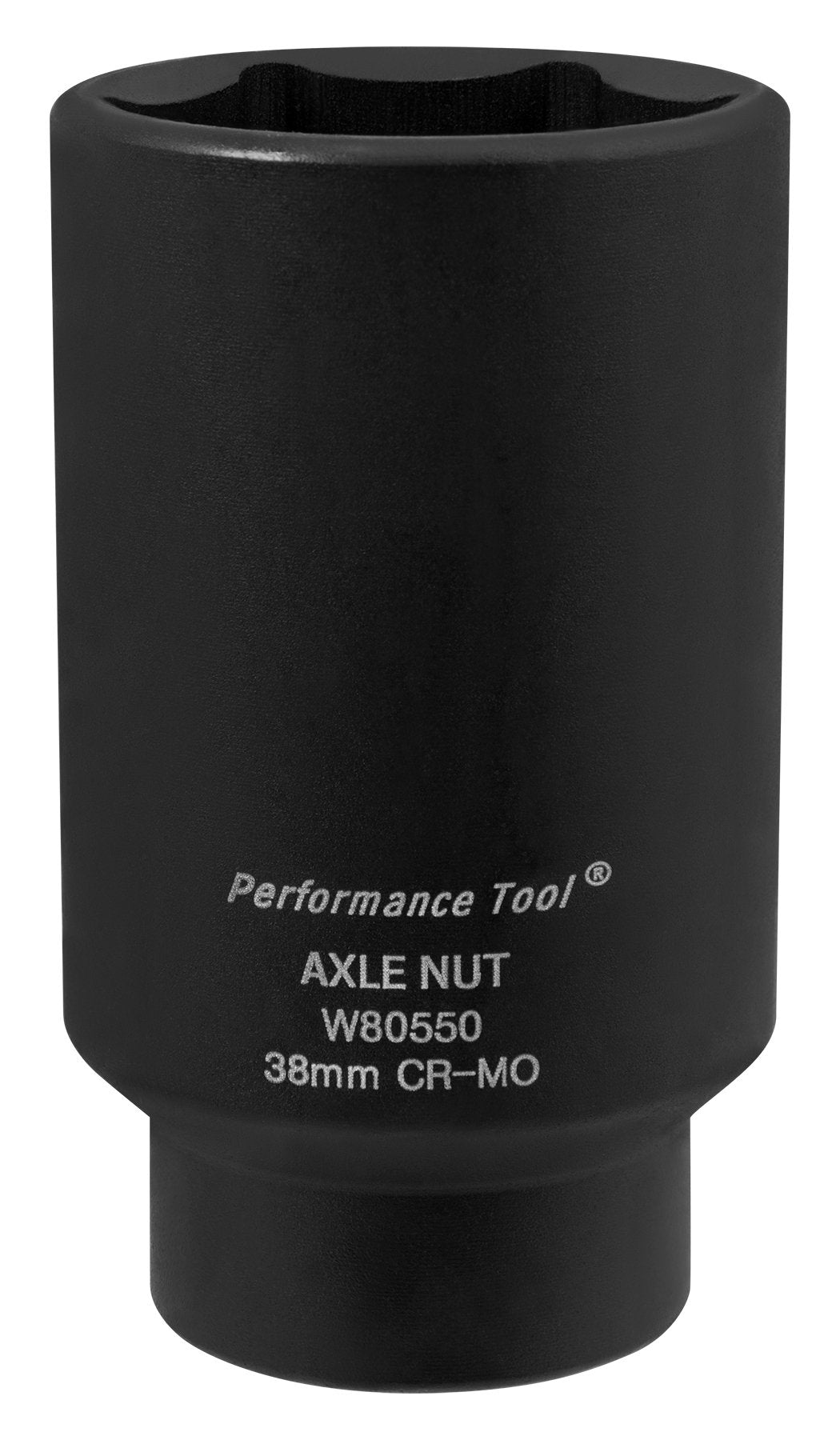 W80550 Performance Tool 38mm Front Wheel Drive Axle Nut Socket