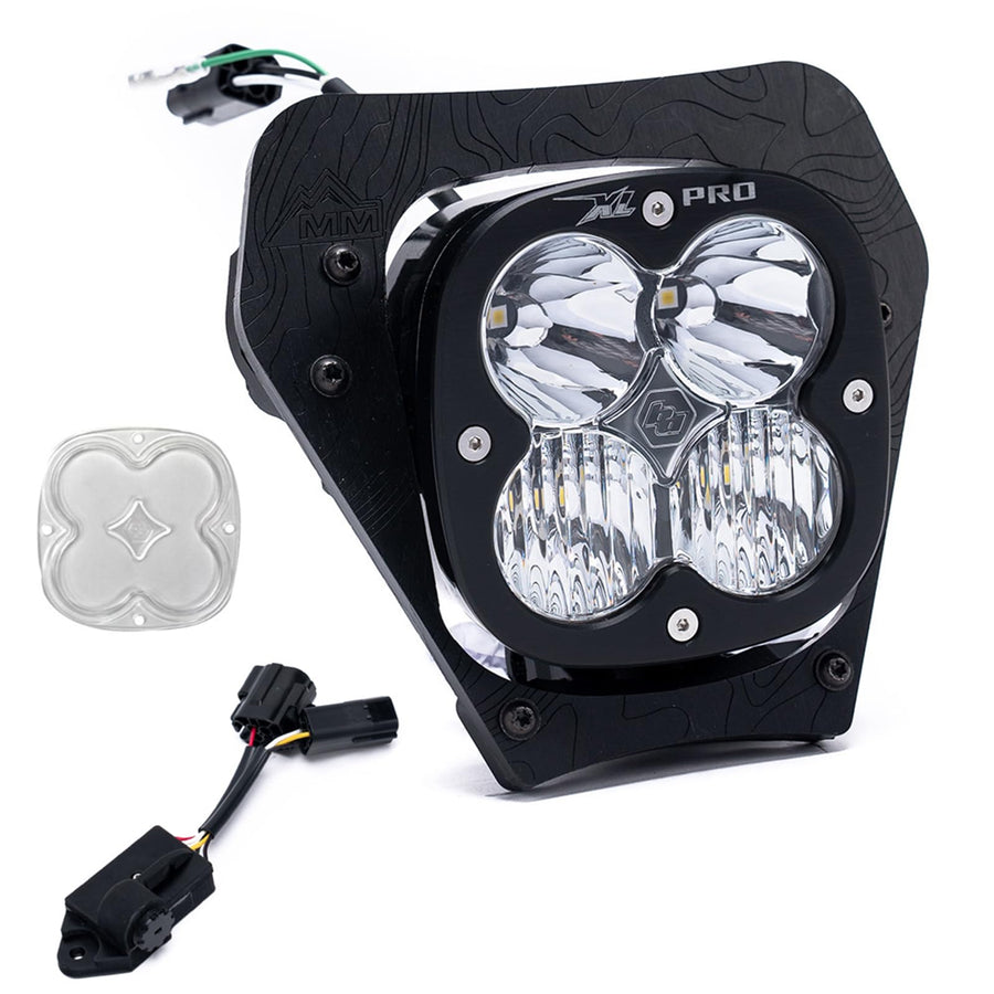 Baja Designs LED Headlight Kit XL Pro for KTM Motorcycle EXC, XCF-W, XW-F, XC-W 2024 with Dimmer