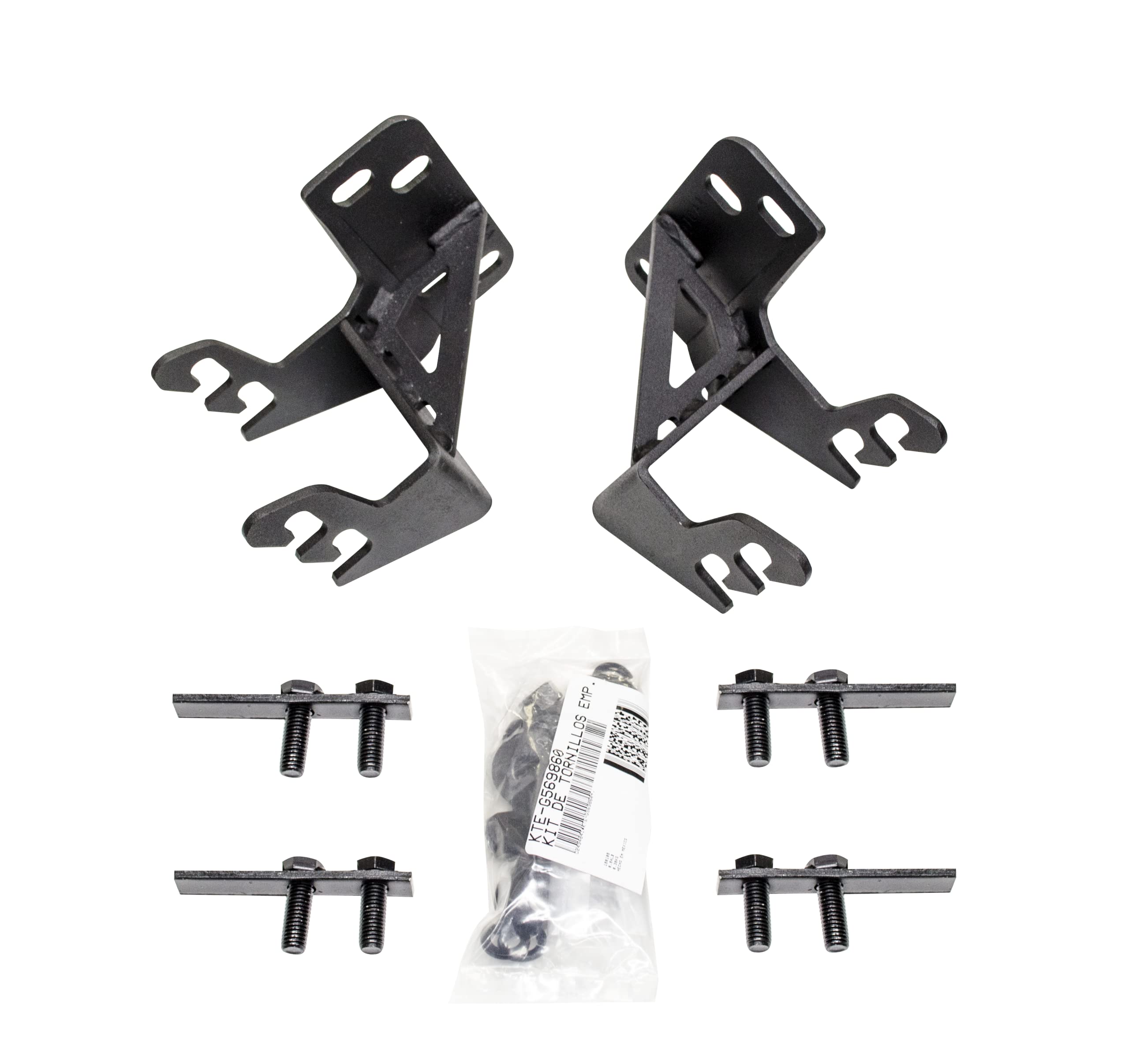 Go Rhino Mounting Bracket Kit for RC3 Skid Plate or RC4 Bull Bar | Mild Steel, Textured Black | 569860TK | Fits 2017-2022 Ford F-250, F-350 Super Duty Excludes Black Widow Editions