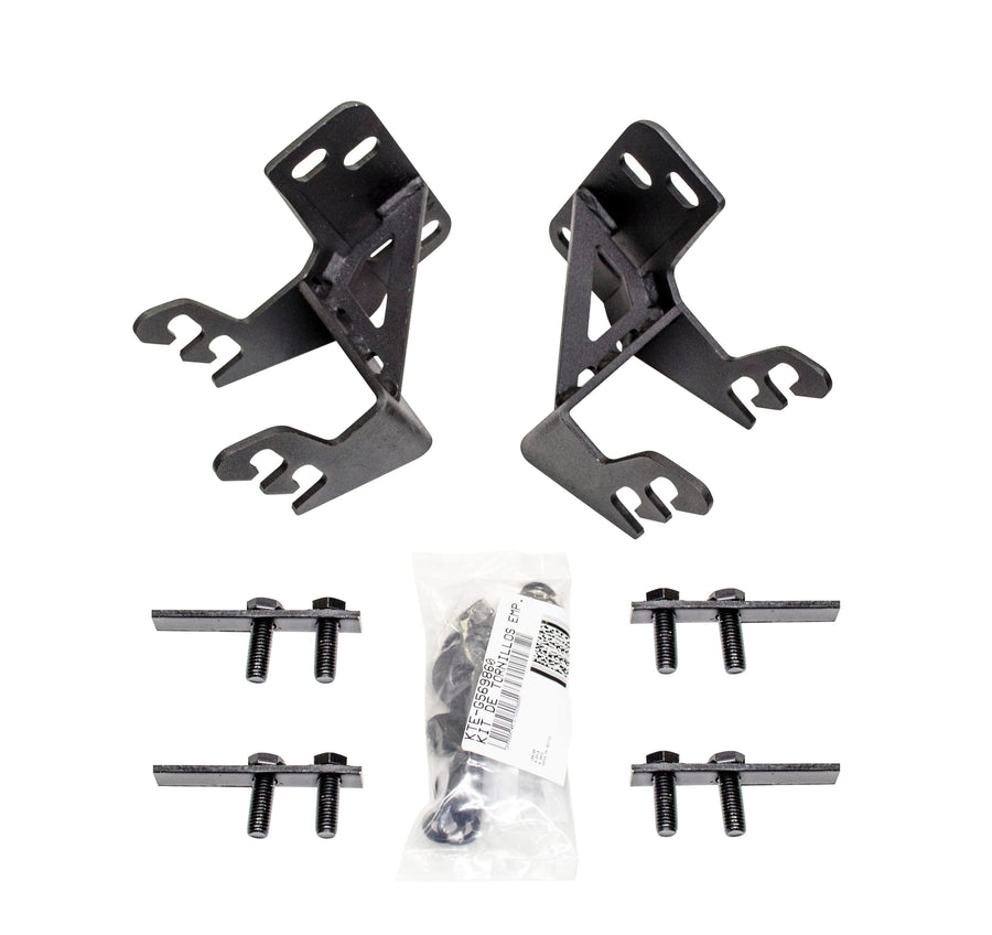 Go Rhino Mounting Bracket Kit for RC3 Skid Plate or RC4 Bull Bar | Mild Steel, Textured Black | 569860TK | Fits 2017-2022 Ford F-250, F-350 Super Duty Excludes Black Widow Editions