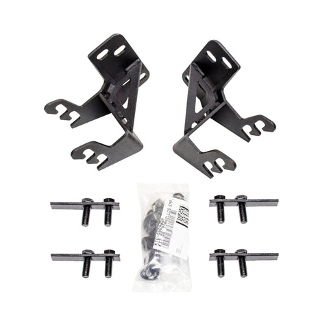 Go Rhino Mounting Bracket Kit for RC3 Skid Plate or RC4 Bull Bar | Mild Steel, Textured Black | 569860TK | Fits 2017-2022 Ford F-250, F-350 Super Duty Excludes Black Widow Editions
