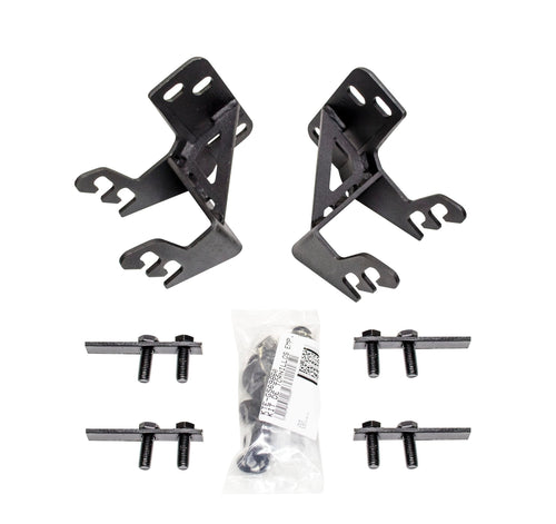 Go Rhino Mounting Bracket Kit for RC3 Skid Plate or RC4 Bull Bar | Mild Steel, Textured Black | 569860TK | Fits 2017-2022 Ford F-250, F-350 Super Duty Excludes Black Widow Editions