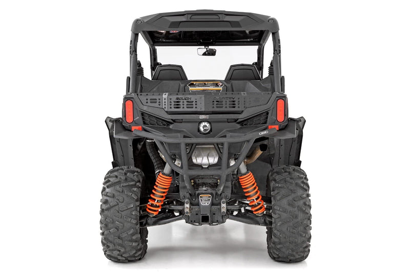 Rear Cargo Tail Gate Rough Country for Can-Am Maverick Sport & Trail (2019-2024) - Increases Storage Capacity & Secures Gear with Molle-Style Tie-Down Points