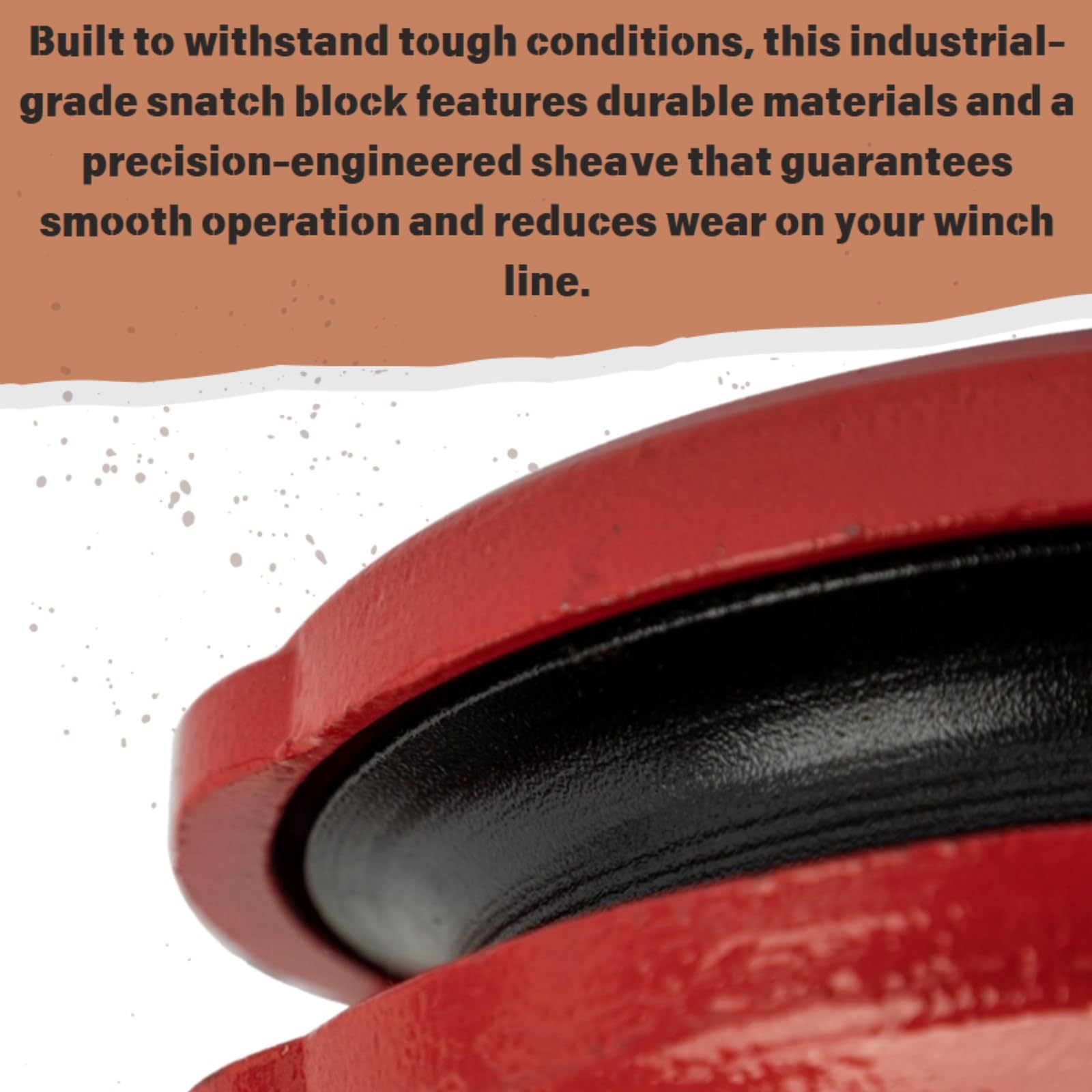 Industrial Snatch Block Mile Marker 60-50185 - 30000 lb. Weight Capacity - Engineered for Durability & Longevity - Enhanced Efficiency in Heavy Lifting Tasks - Reliable Performance