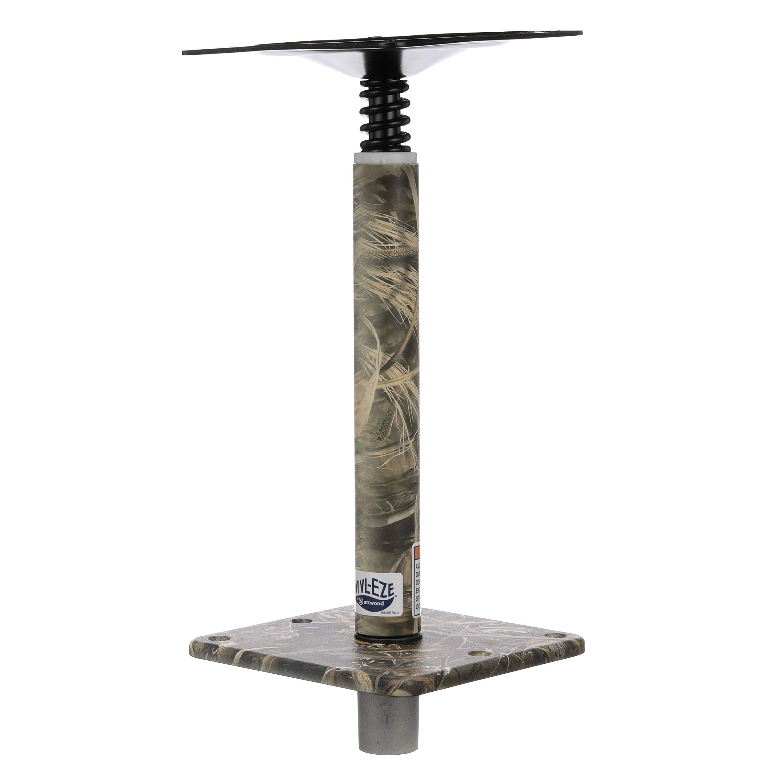 Swivl-Eze Lock’N-Pin ¾-Inch Pedestal Package Attwood, Camouflage Finish, 11 Inches Tall, 7-Inch x 7-Inch Base Plate
