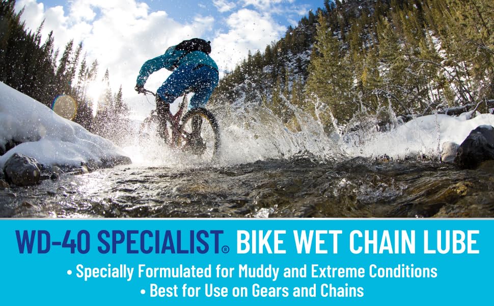 Bike WD-40 Specialist Wet Chain Lube, 4 OZ