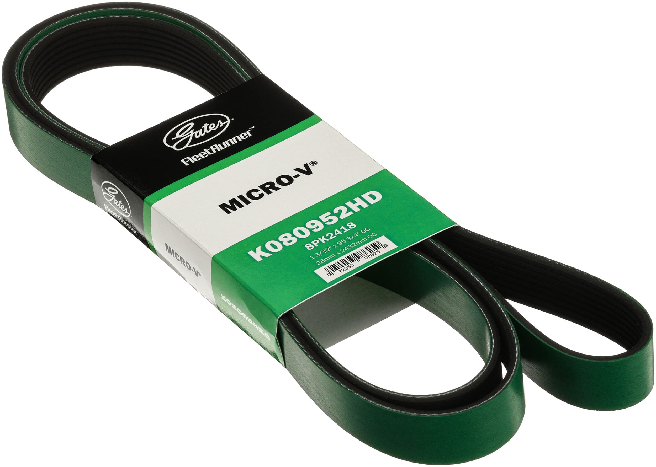 Gates FleetRunner K080952HD Micro-V Serpentine Drive Belt