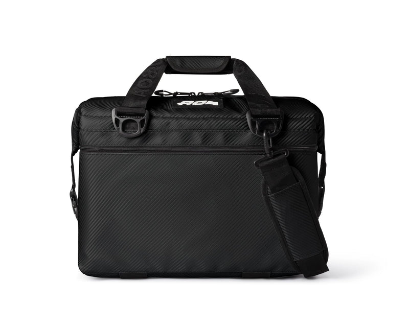 AO Coolers Carbon Expedition Soft Cooler with High-Density Insulation, Black, 24-Can