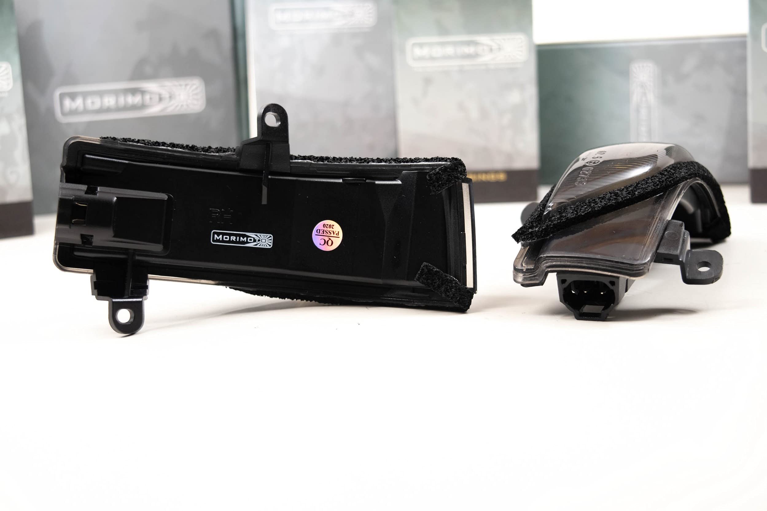 Morimoto XB LED Side Mirror Lights, Housing Smoked, Fits Many Subaru Applications (10-20), Plug and Play Assembly, Easy Install, Front Amber LED Lights (1x LFM48)