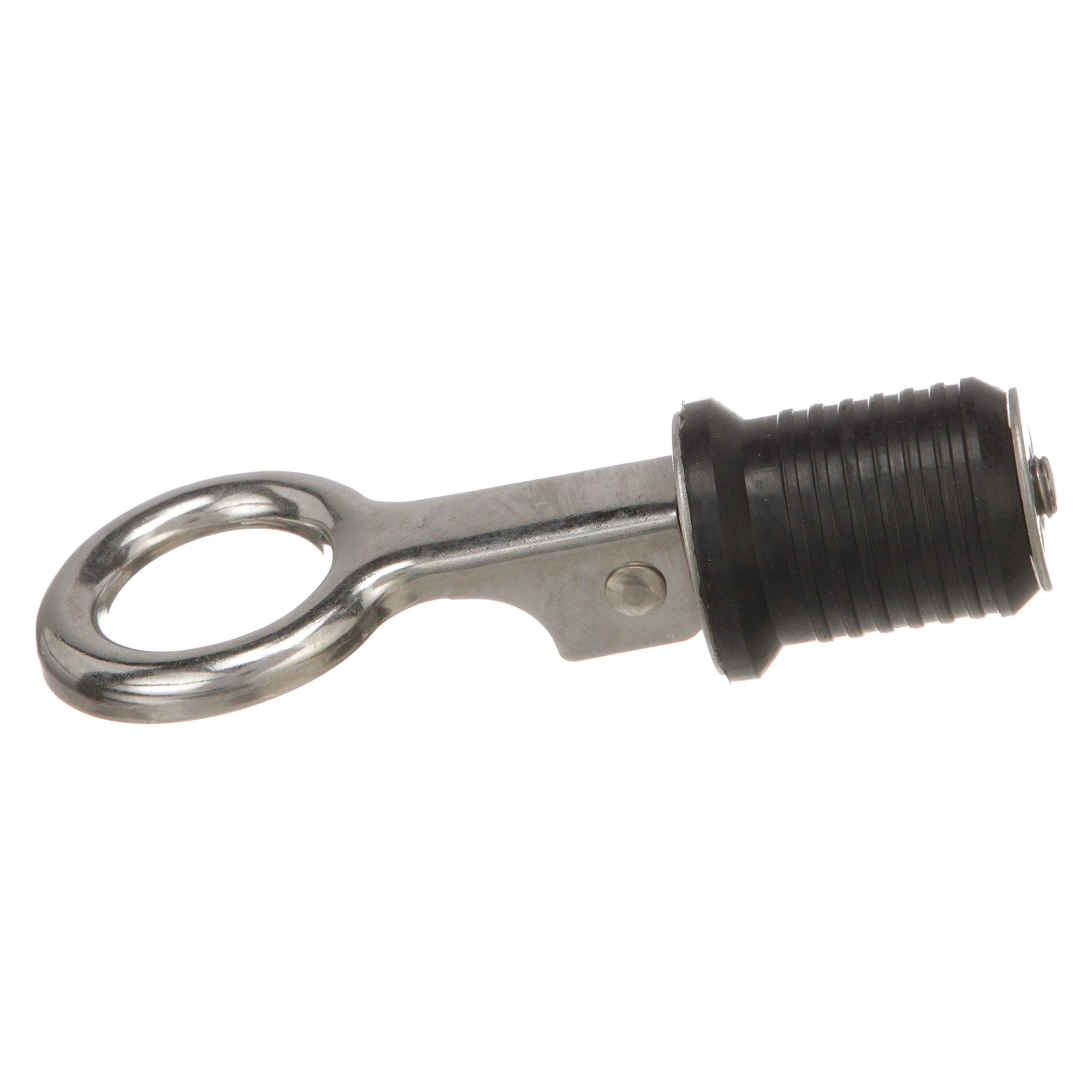 Snap-Handle Drain Plug Attwood 7520A3, for 1-Inch-Diameter Drains, Locks in Place, Steel Handle, Rubber Plug