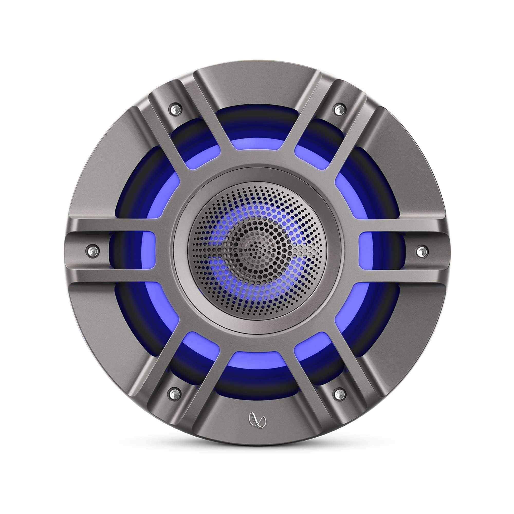 Kappa Marine Infinity KAPPA8135M Titanium 8" Premium 3-Way RGB LED Convertible Speakers