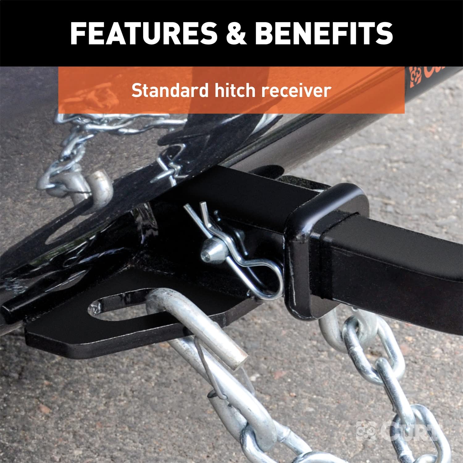 CURT Class 1 Trailer Hitch with Ball Mount, 1-1/4-In Receiver, Fits Nissan Versa Note Select