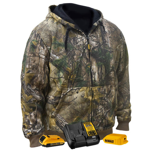DEWALT Realtree Xtra Camouflage Heated Hoodie, 2X-Large, Camouflage DCHJ074D1-2X