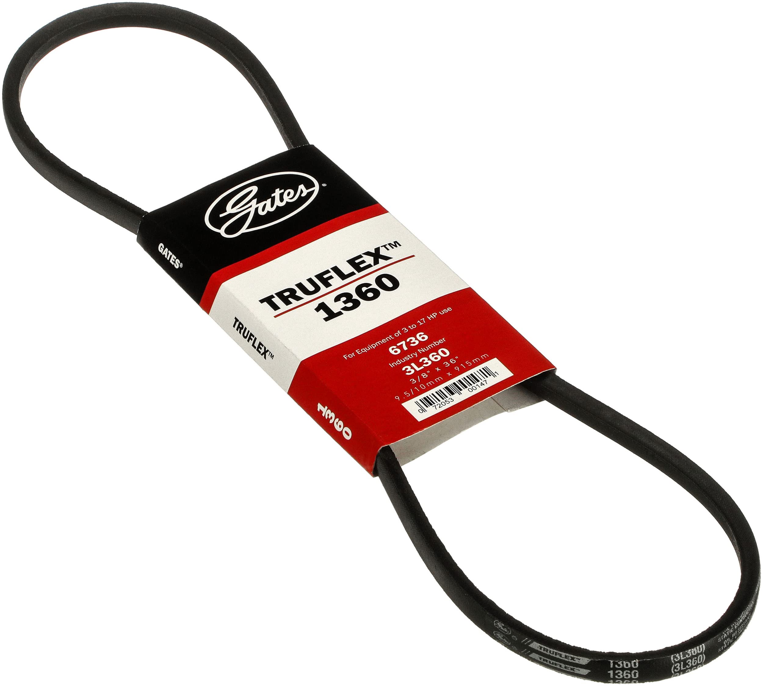 1360 Gates Truflex Fhp Low Horse Power V Belt