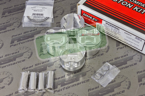 600205-4 Manley Dome Piston Set with Rings