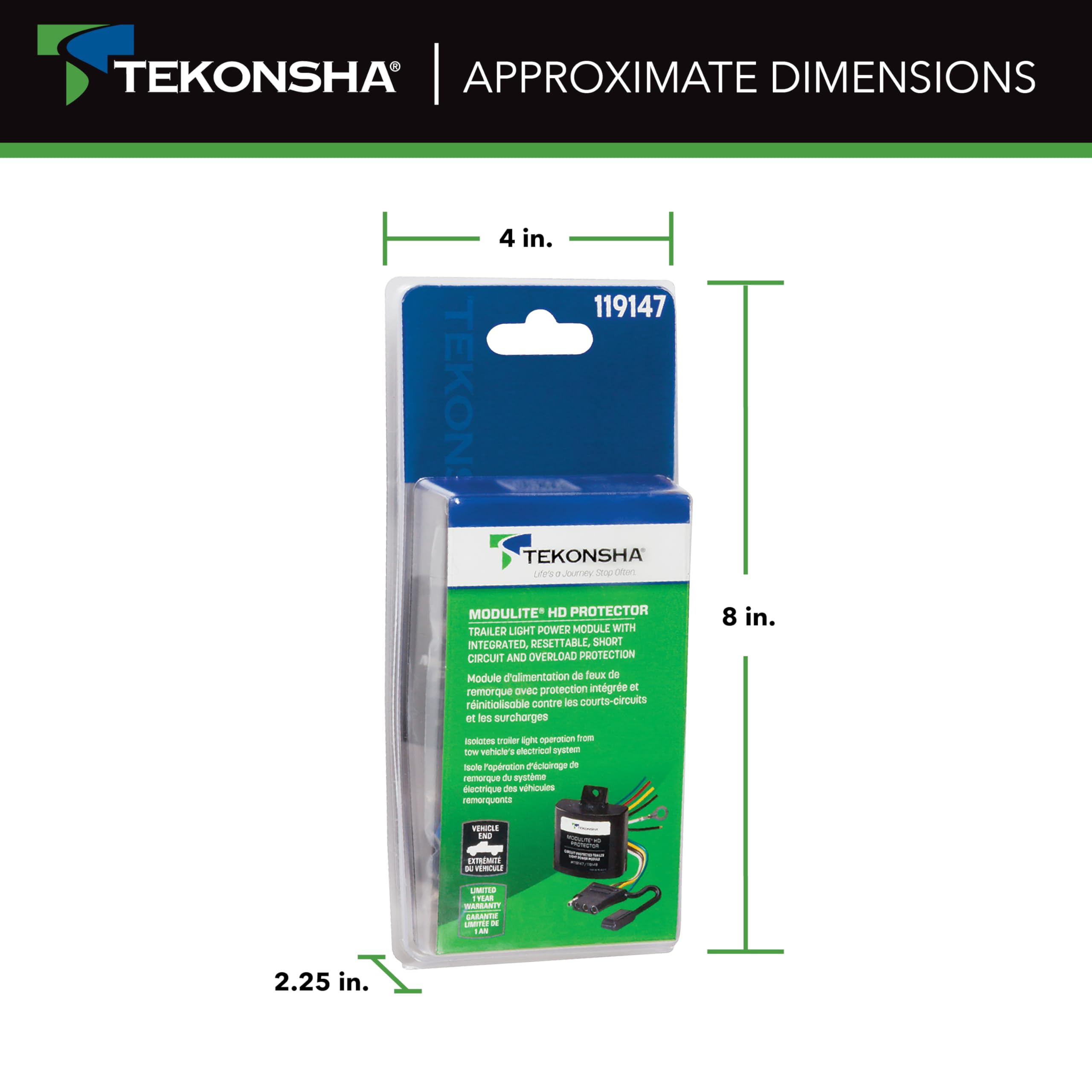 Tekonsha ModuLite HD Protector 119147 Trailer Light Power Module