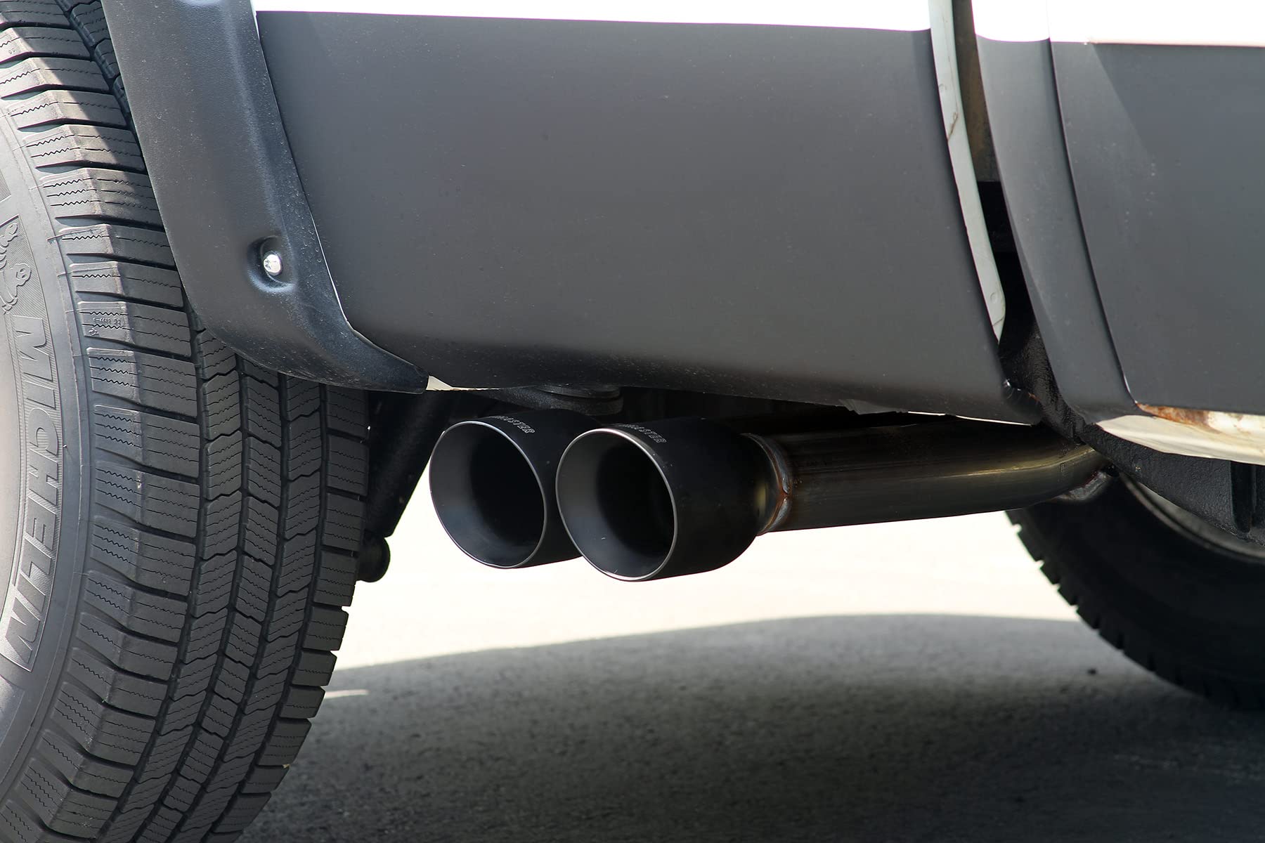 Flowmaster FlowFX 717929 Cat-Back Exhaust Kit 3 Inch to Dual 2.5 Inch Dual Side Exit 409 Stainless Steel with Black Tips Compatible with 2009-2013 GM Silverado/Sierra 1500 5.3L V8
