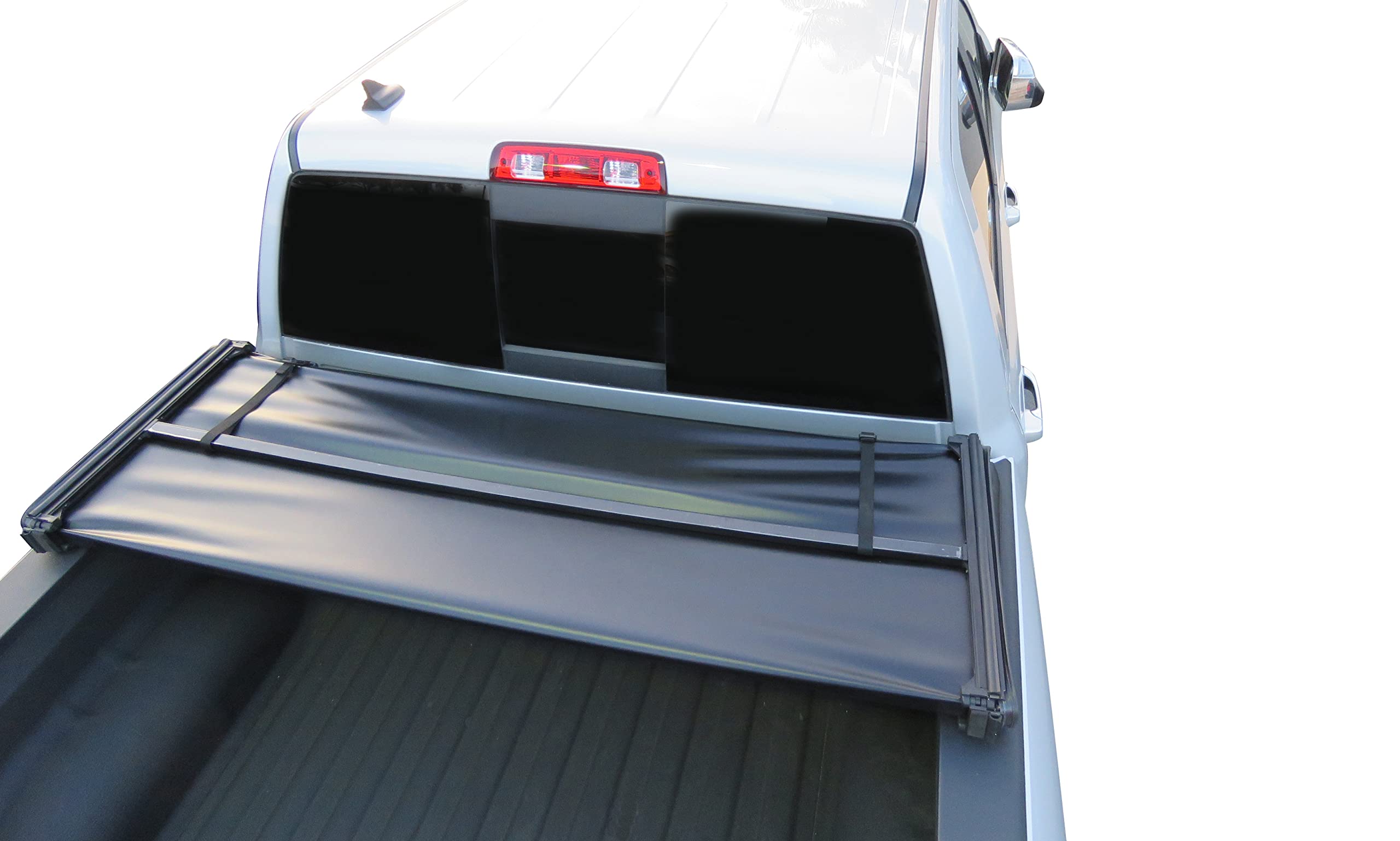 Premier Black Horse Soft Trifold Truck Bed Tonneau Cover Compatible with 2019-2023 Ram 1500 Classic|2011-2018 Ram 1500|2009-2010 Dodge Ram 1500 5.7ft Bed-PRS-DO10