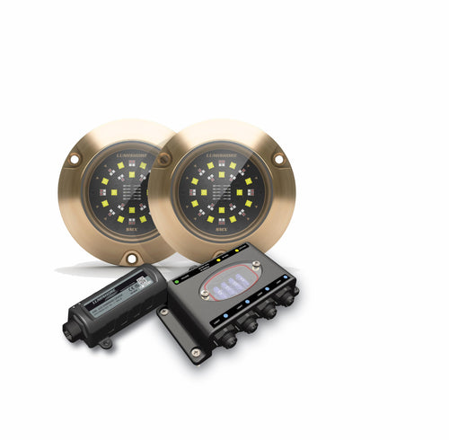 Lumishore EOS Full Color Surface Mount LED Underwater Two Light Kit, SMX154 60-0537