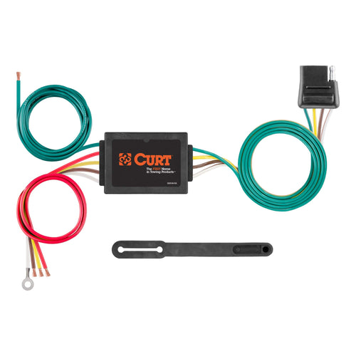 CURT 56130 4-Pin Wiring Harness Non-Powered 3-to-2-Wire Splice-in Trailer Tail Light Converter