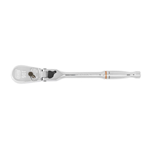 1/4" Drive GEARWRENCH 90 Tooth Locking Flex Head Teardrop Ratchet 7" - 81015T