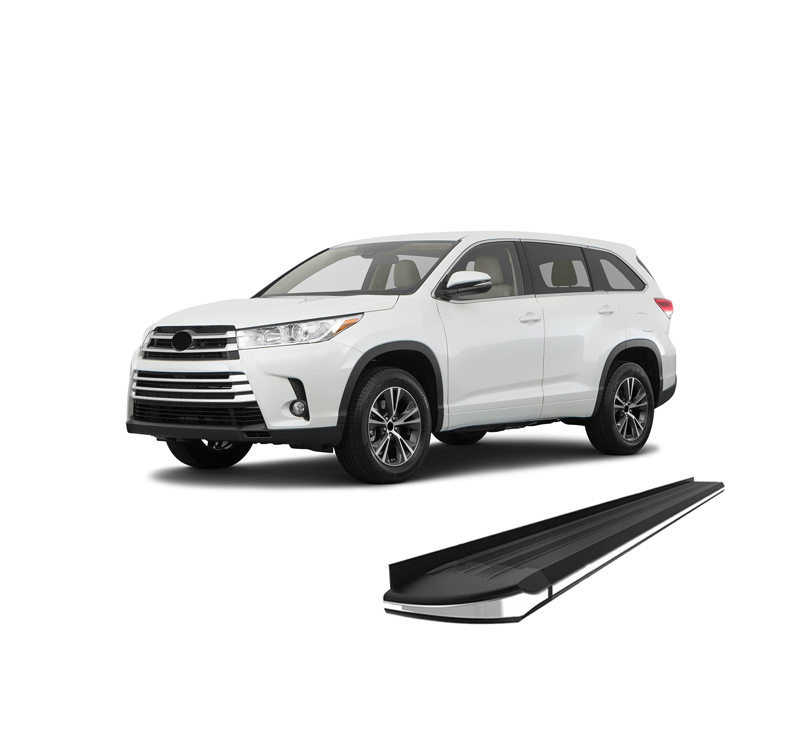 Exceed Black Horse Running Boards Compatible with 2014-2019 Toyota Highlander-EX-TYHG-BC-14
