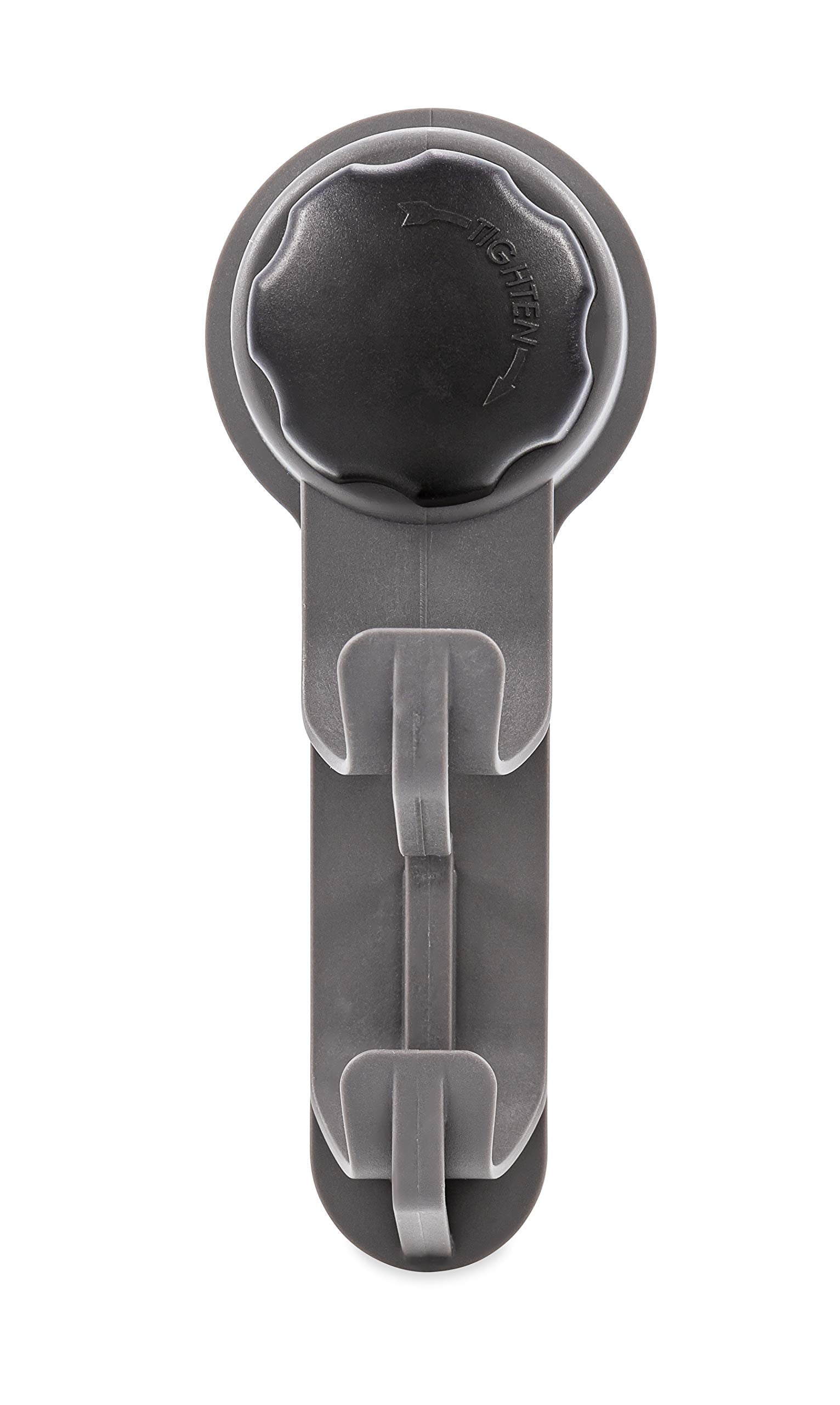 RV Towel Hook Camco | Add Hooks Inside/Outside Your RV | Strong Mechanical Suction Cup Hook (44028), Black