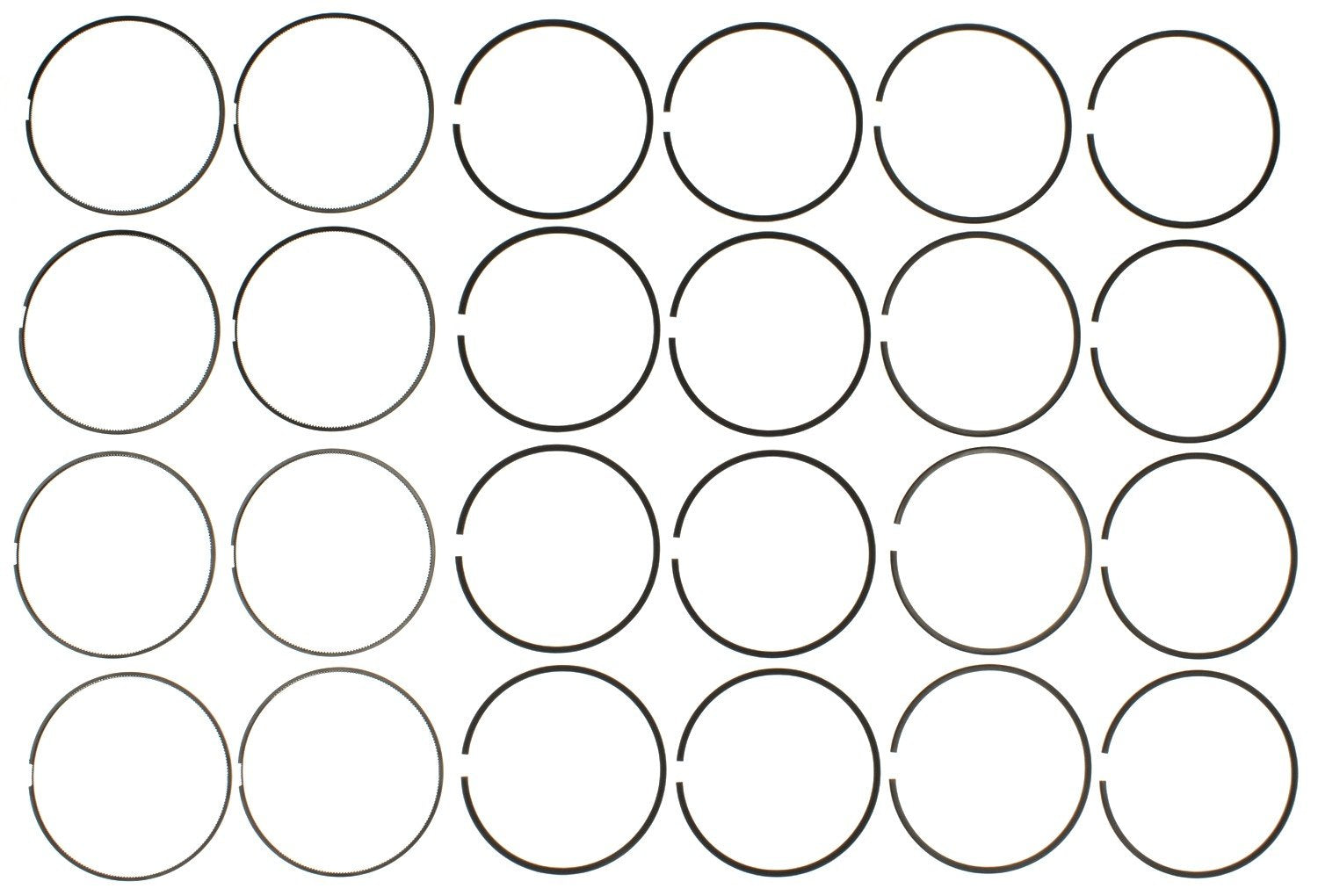 Ford 6.7L Power Stroke MAHLE 42168 Standard Piston Ring Set 8 Pack