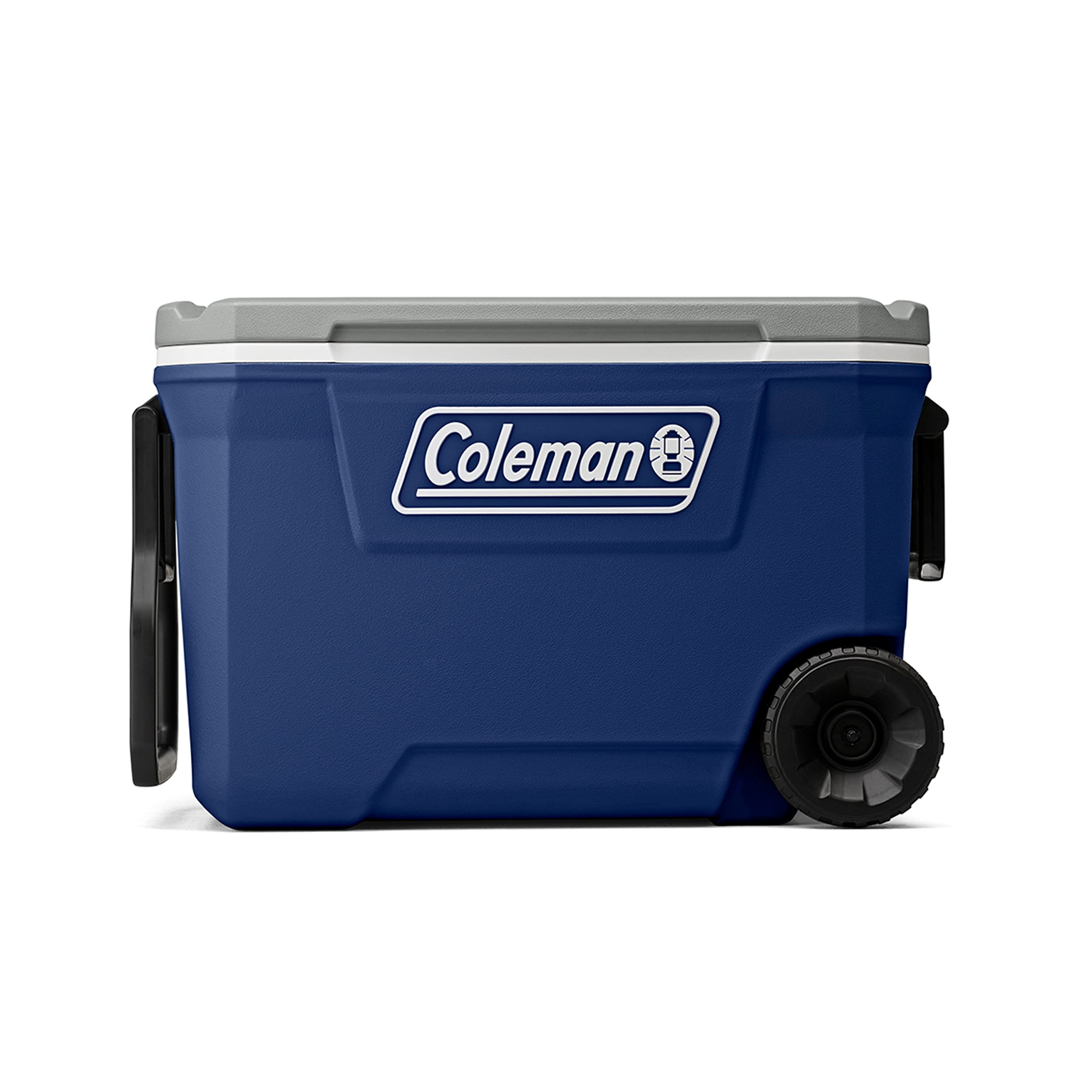 Coleman Insulated Classic Series Portable Rolling Cooler with Wheels, Leak-Resistant Outdoor Hard Cooler Keeps Ice up to 5 Days, 62-Quart
