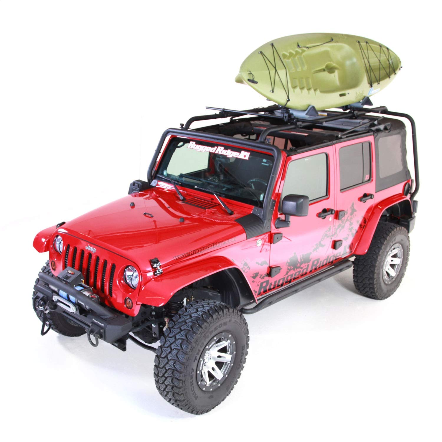 Sherpa Roof Rack Rugged Ridge 11703.02; 07-18 Jeep Wrangler JKU, 4 Door