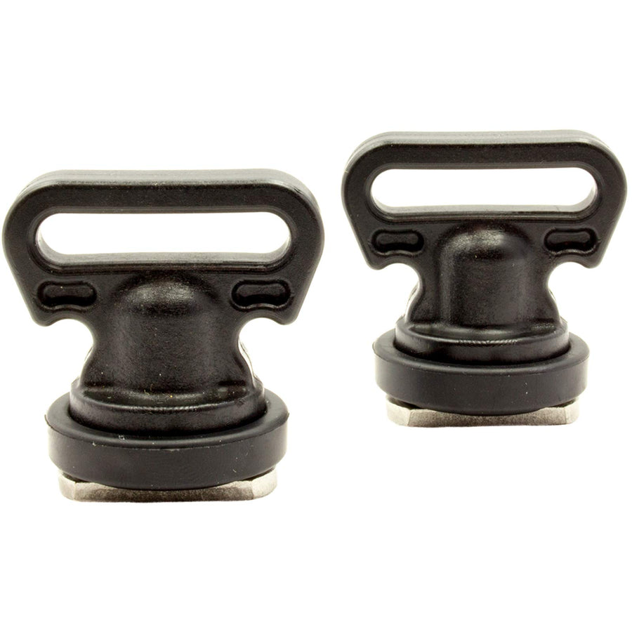 Vertical Tie Downs YakAttack – Track Mount Anchoring Points for 1” or 1.5” Webbing | Compatible with GearTrac, MightyMounts & Most Kayak Rails | 2 Pack | Made in USA