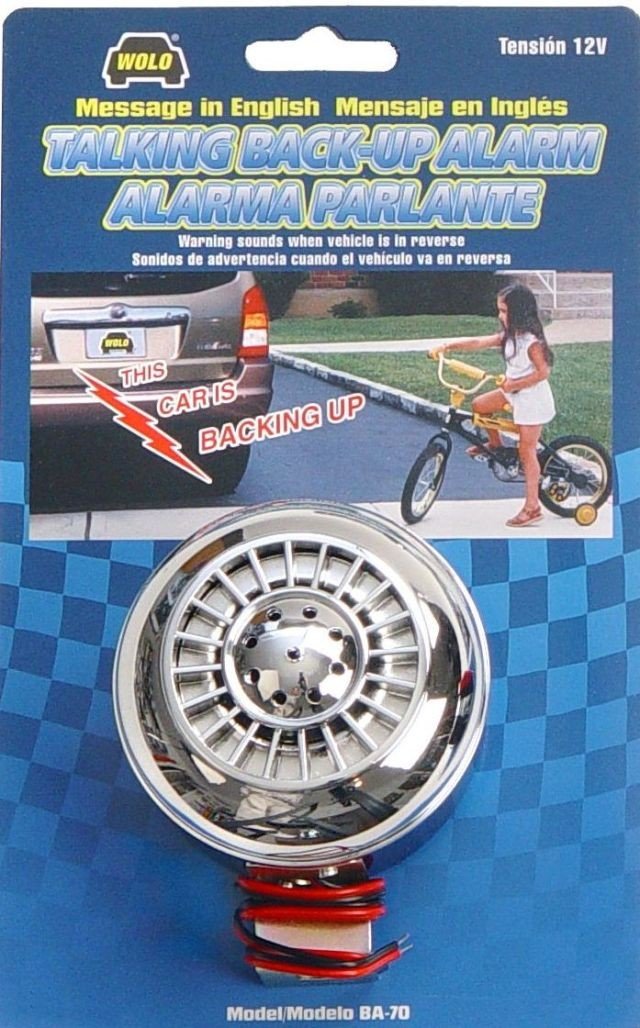 Talking Back-Up Alarm Wolo (BA-80) - Spanish