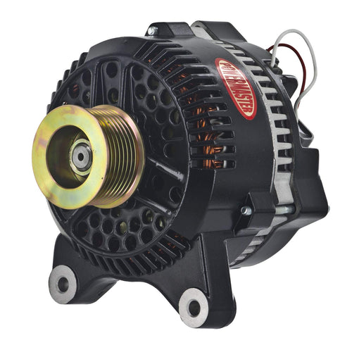 577631 Powermaster Alternator (Ford 3G Black 200A 8 grv Pulley Large Frame V Mtg 1-Wire), 1 Pack