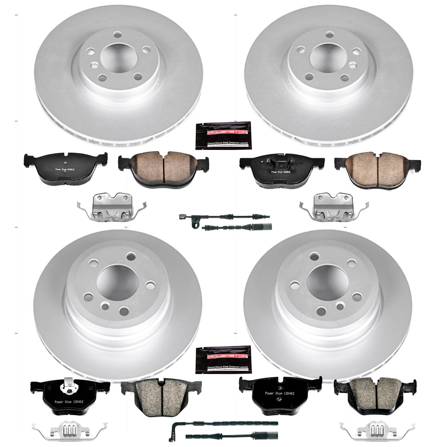 Power Stop Z23 Evolution Geomet® Coated Brake Kit Front and Rear