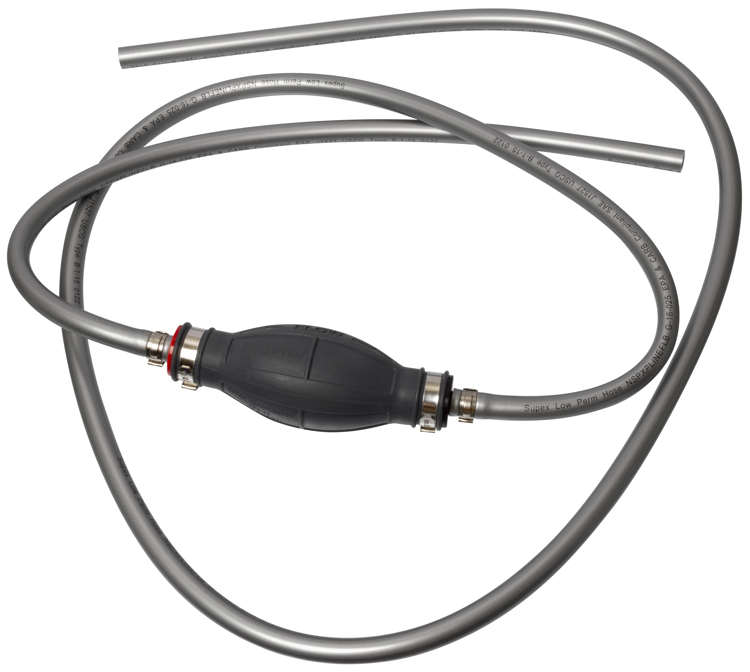 Scepter Outboard Marine Boat Motor Fuel Line Kit, Includes 7-Foot, 3/8 Inch Inner Diameter Fuel Line Hose, EPA/CARB Compliant Primer Bulb, and Connectors, Universal Fit (08312)